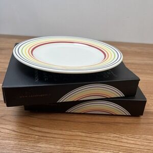 Set of 4 Bugatti Gioia Rainbow Side Plates 8.5" NEW